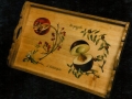 Vassoio dipinto in legno