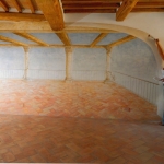 Trompe l'oeil di un portico su parete